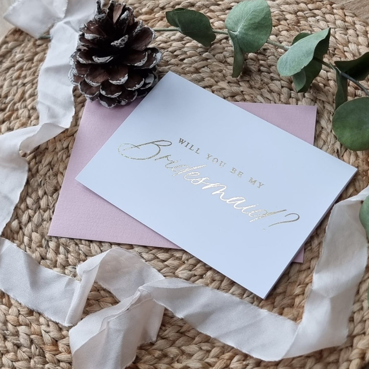 Gold Foil Bridesmaid Proposals