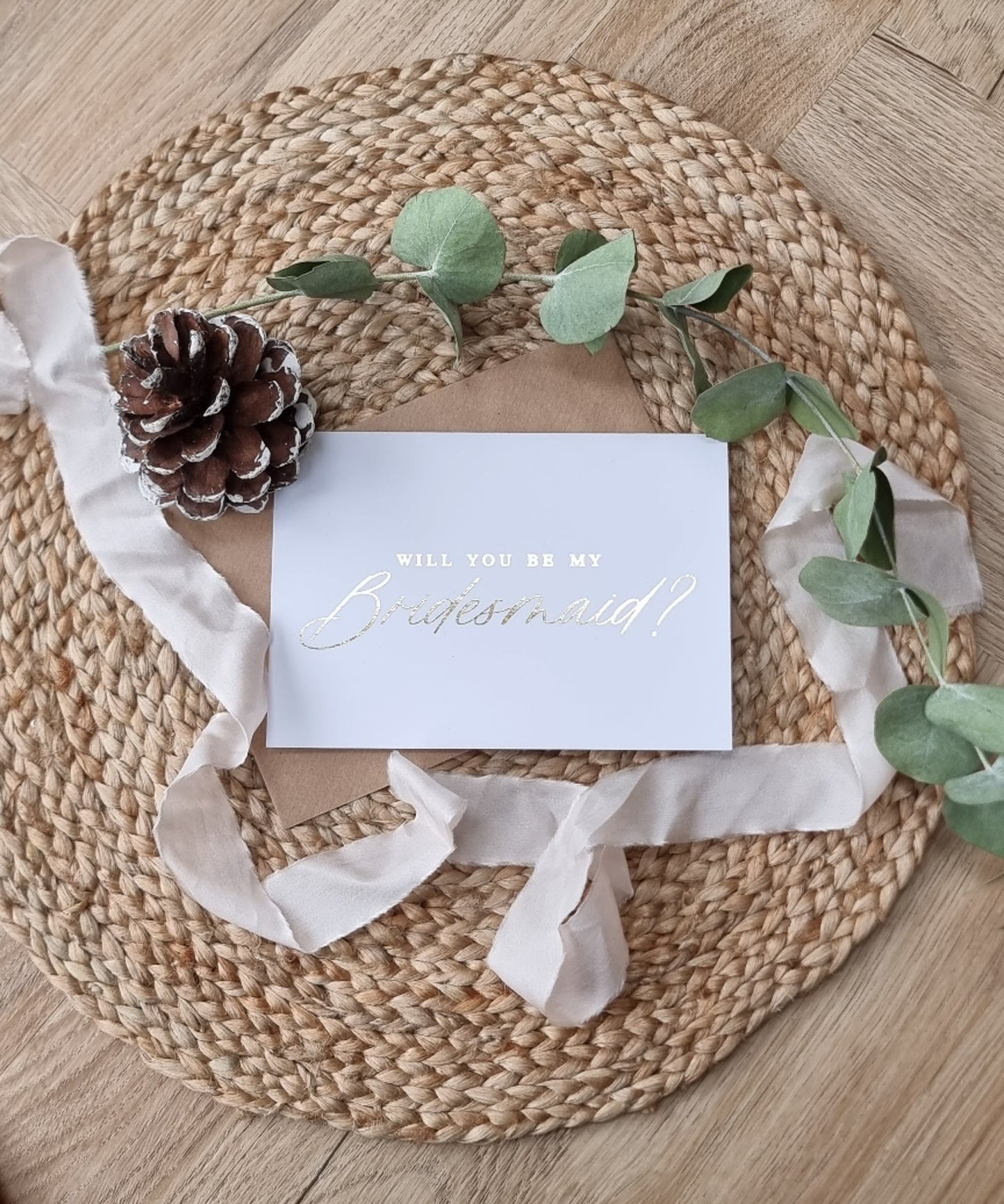 Gold Foil Bridesmaid Proposals