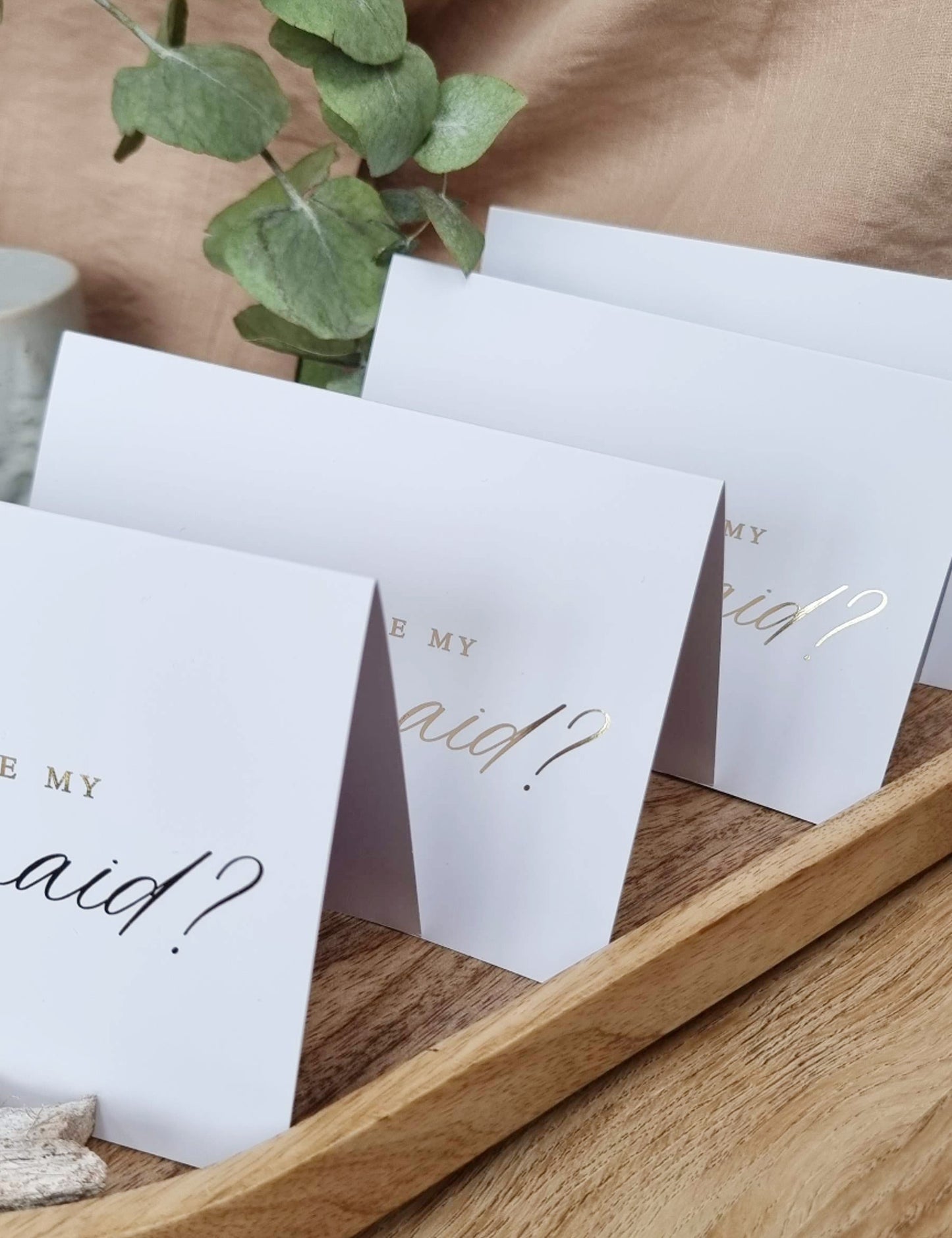 Gold Foil Bridesmaid Proposals