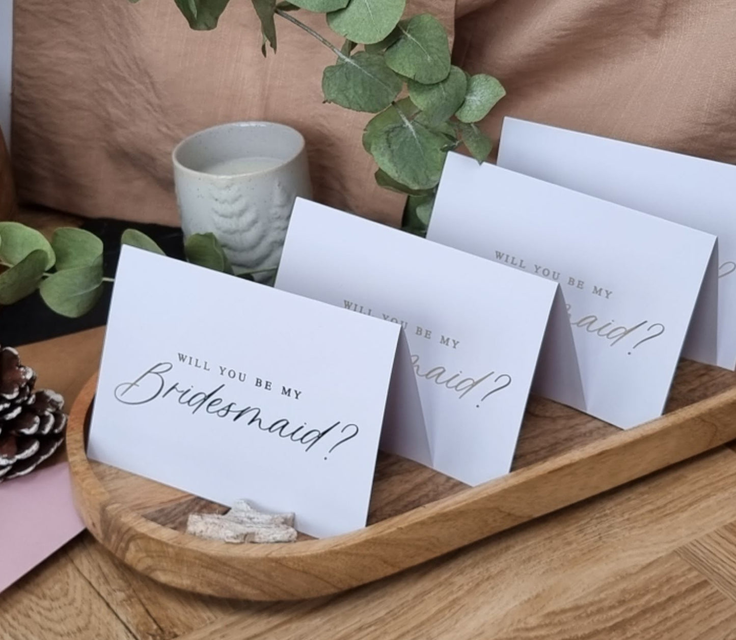 Gold Foil Bridesmaid Proposals