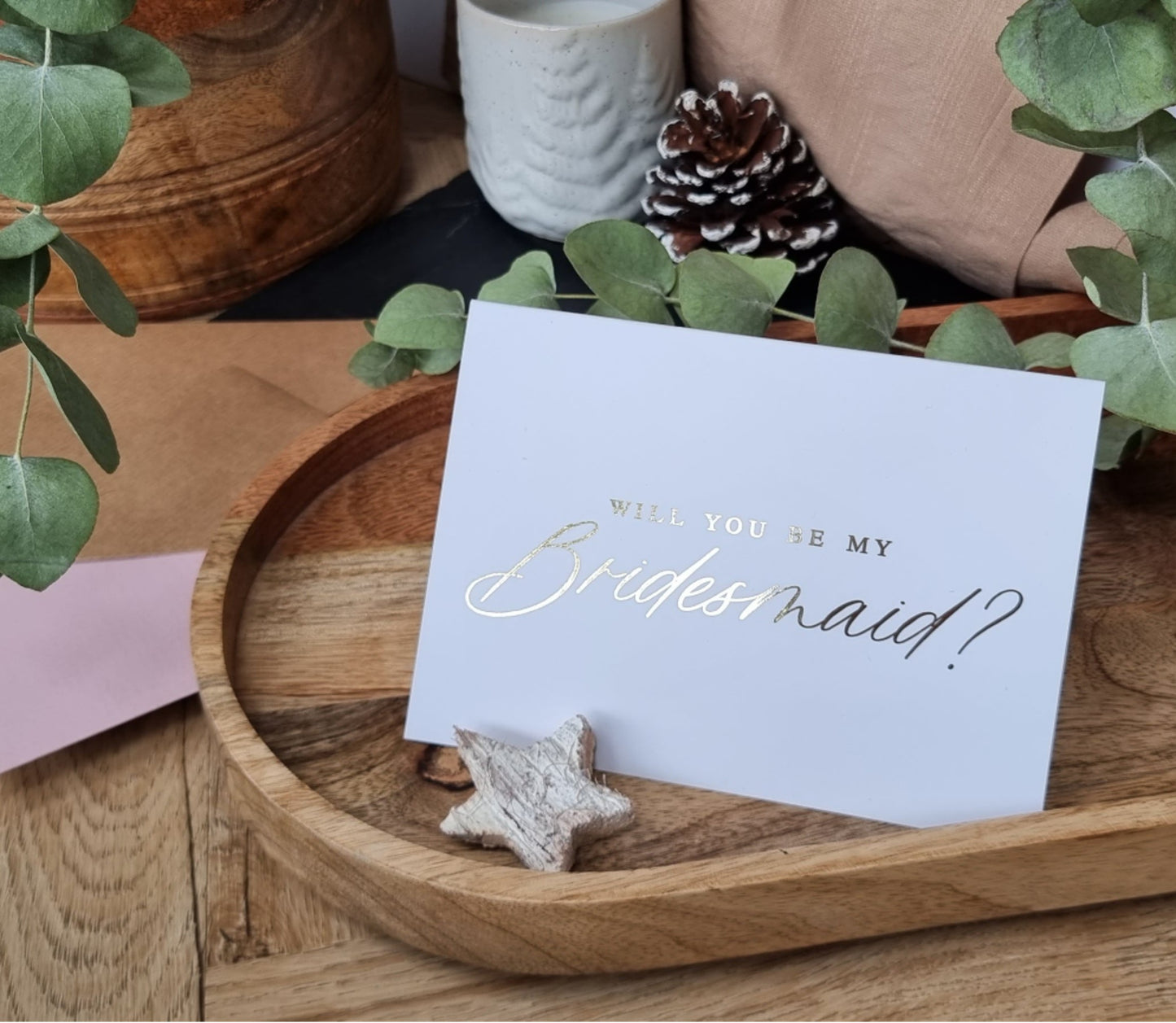 Gold Foil Bridesmaid Proposals