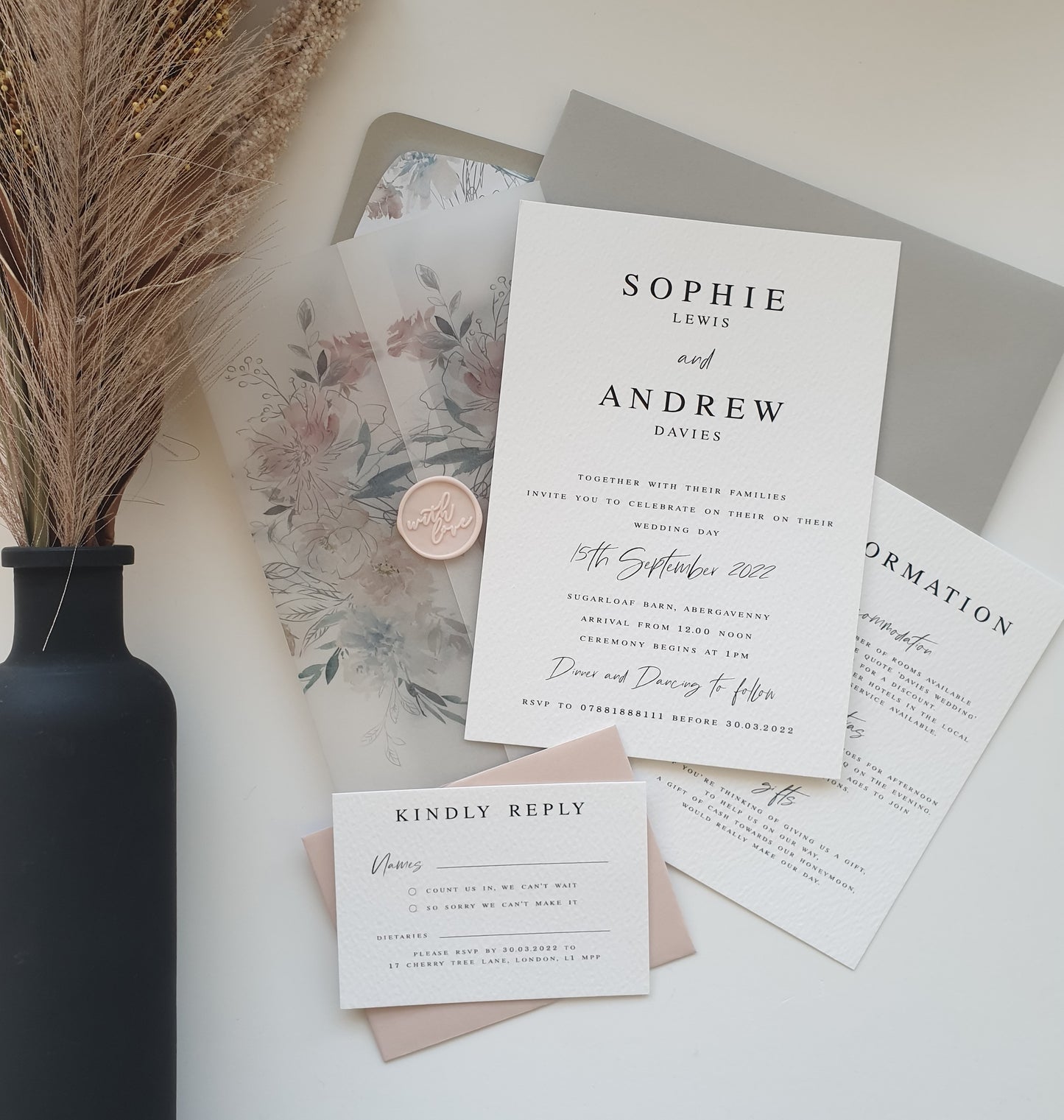 GRACIE Wedding Invitations