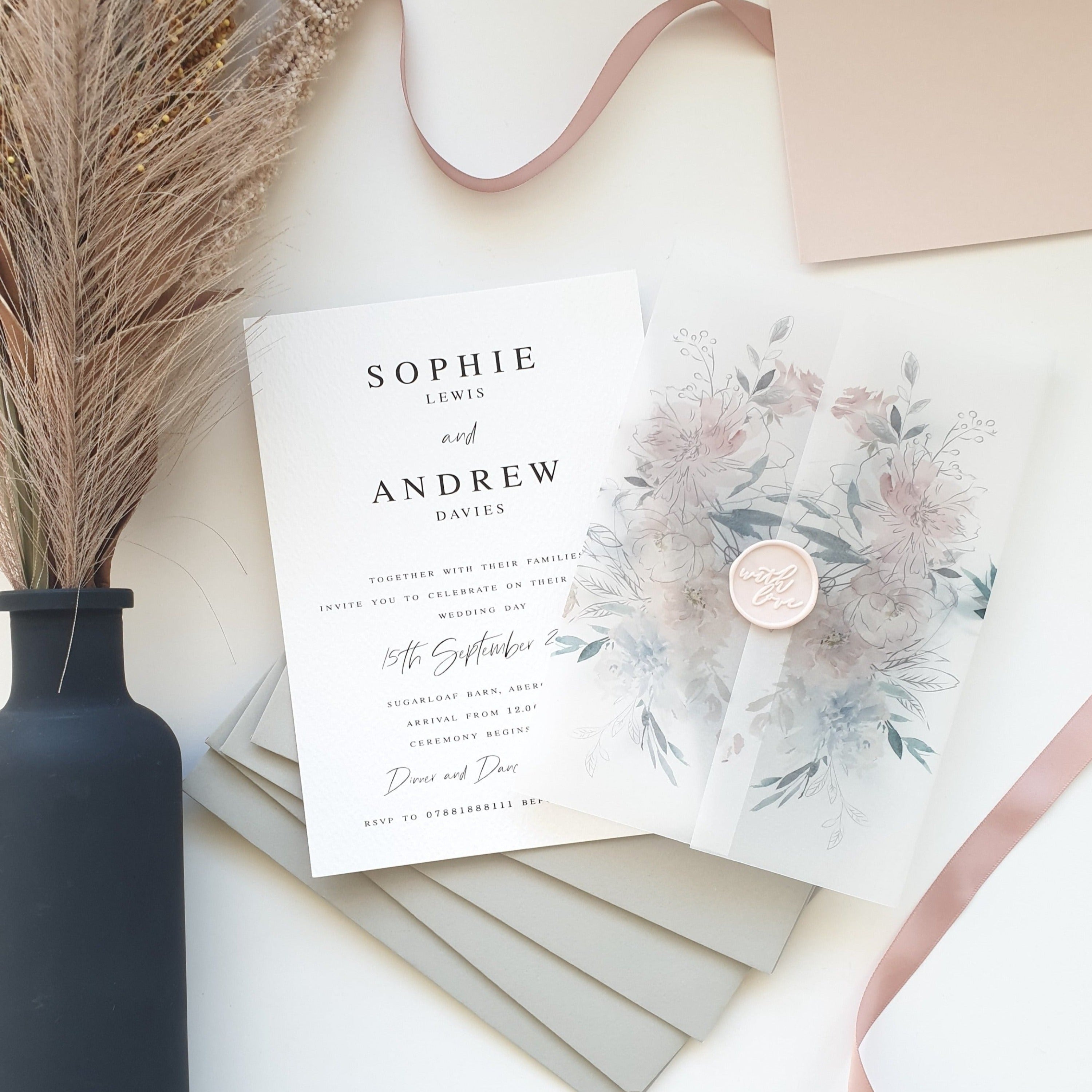 Gracious Invitations GRACIE Wedding Invitations – Ivy and Betty