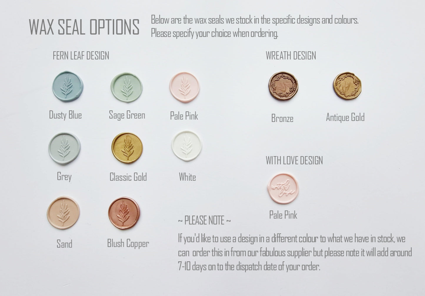 wax seals wedding invites
